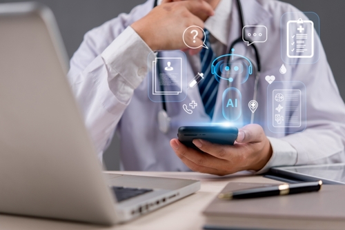 Futuristic,Ai,Assistant,For,Online,Medical,Consultation,And,Healthcare,Analytics.