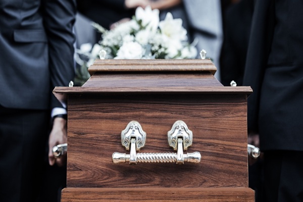 Coffin,,People,And,Funeral,With,Death,,Grief,And,Service,With