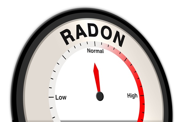 The,Word,Radon,With,A,Barometer,Or,Tachometer,Showing,A