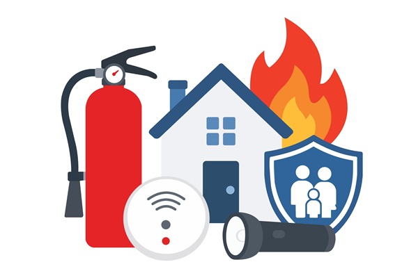 Home,Fire,Safety,Equipment,And,Family,Protection