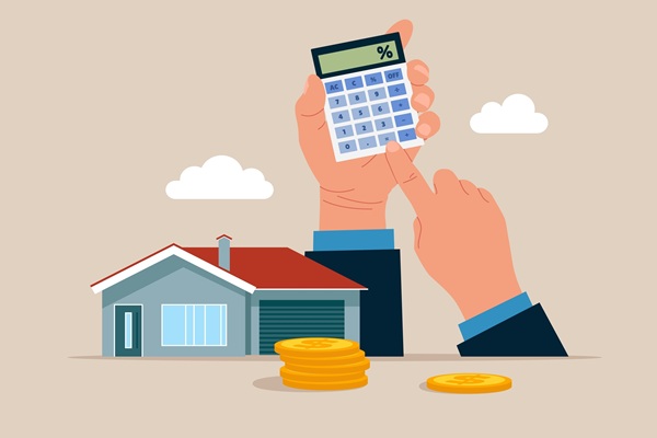 Hands,Holding,A,Calculator,And,Home.,Calculating,Property,Investment,Costs.