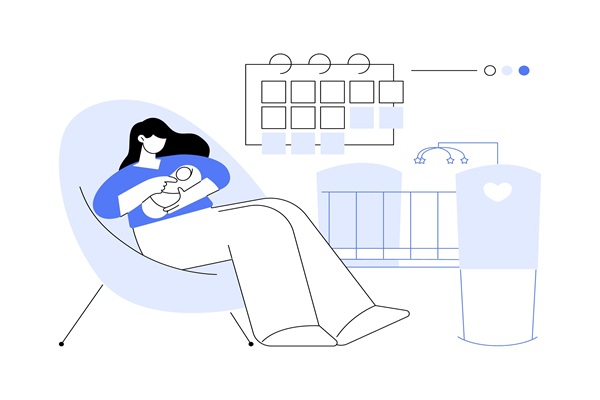 Maternity,Leave,Abstract,Concept,Vector,Illustration.,Pregnant,Woman,,Expecting,A